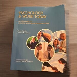 Psychology and Work Today Used Book: Pearson, Owen's Community College Edition